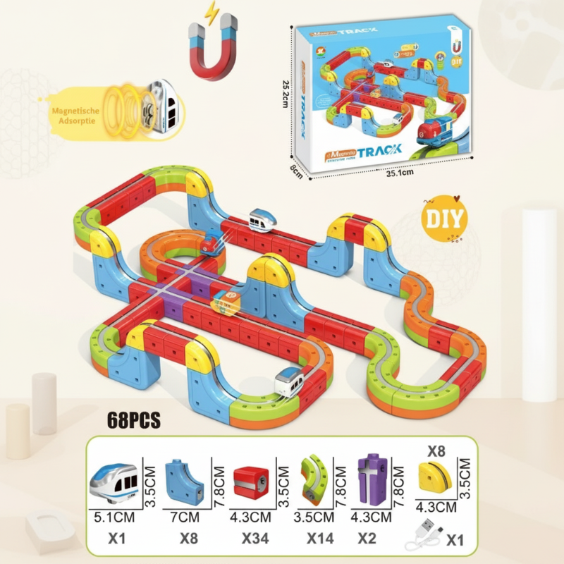 CubeTrack™ Magnetische Treinbaan