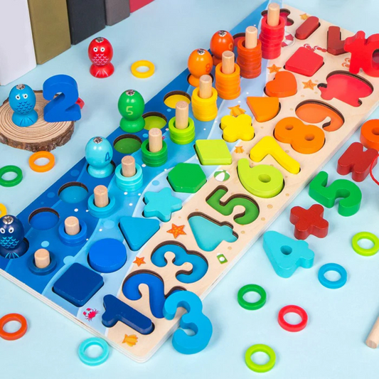 ABC Leerbord™ – Houten Montessori Speelbord