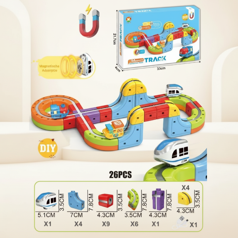CubeTrack™ Magnetische Treinbaan