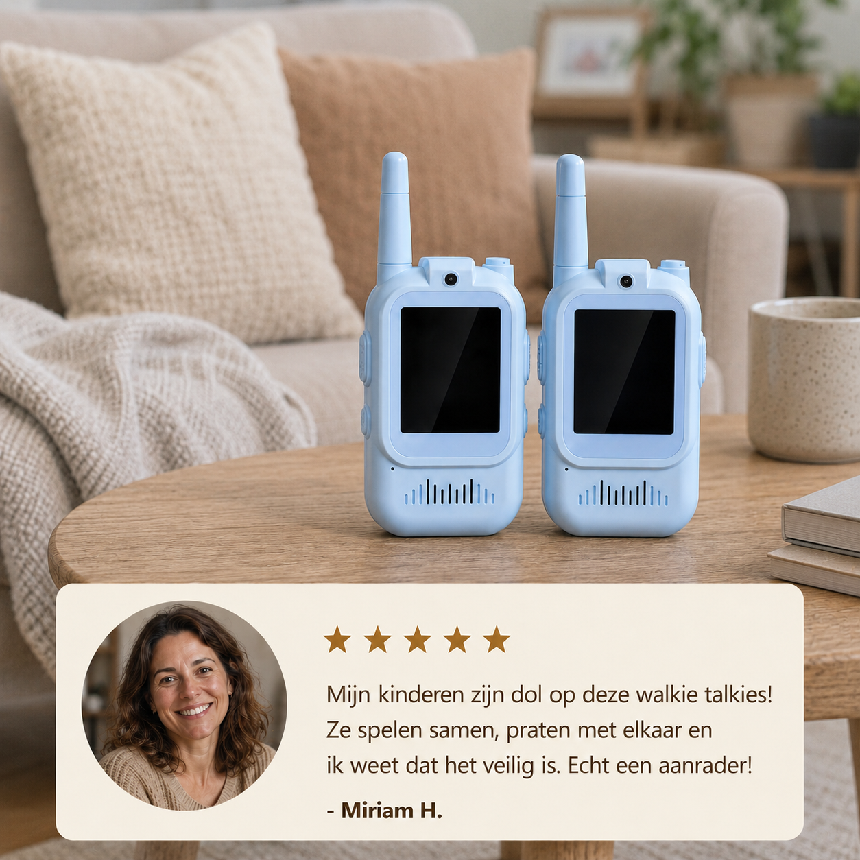 VideoTalkie™ Kids Walkie Talkie Set met Camera – 2-Pack