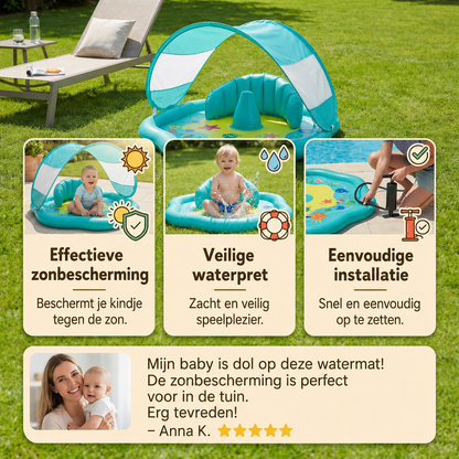 MiniSplash™ Watermat met Zonnescherm