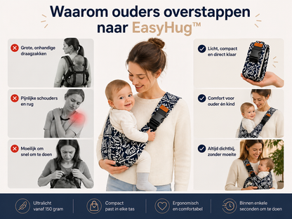 EasyHug™ – Confort de Portage Ergonomique pour Vous et Votre Enfant