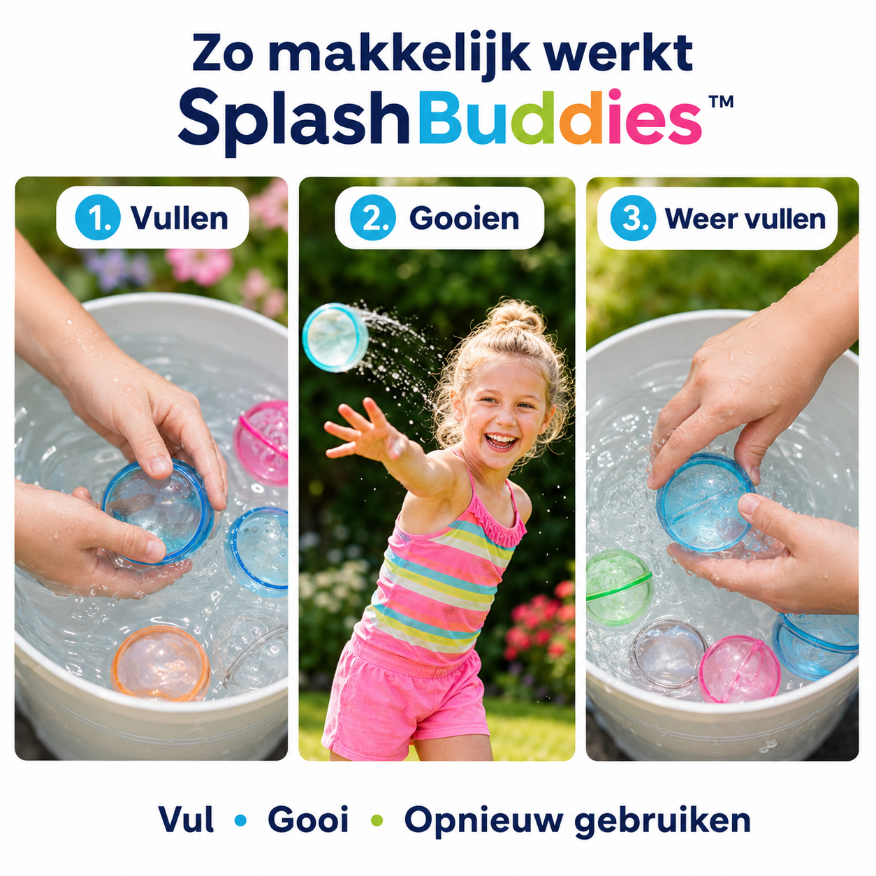 SplashBuddies™ Herbruikbare Waterballen
