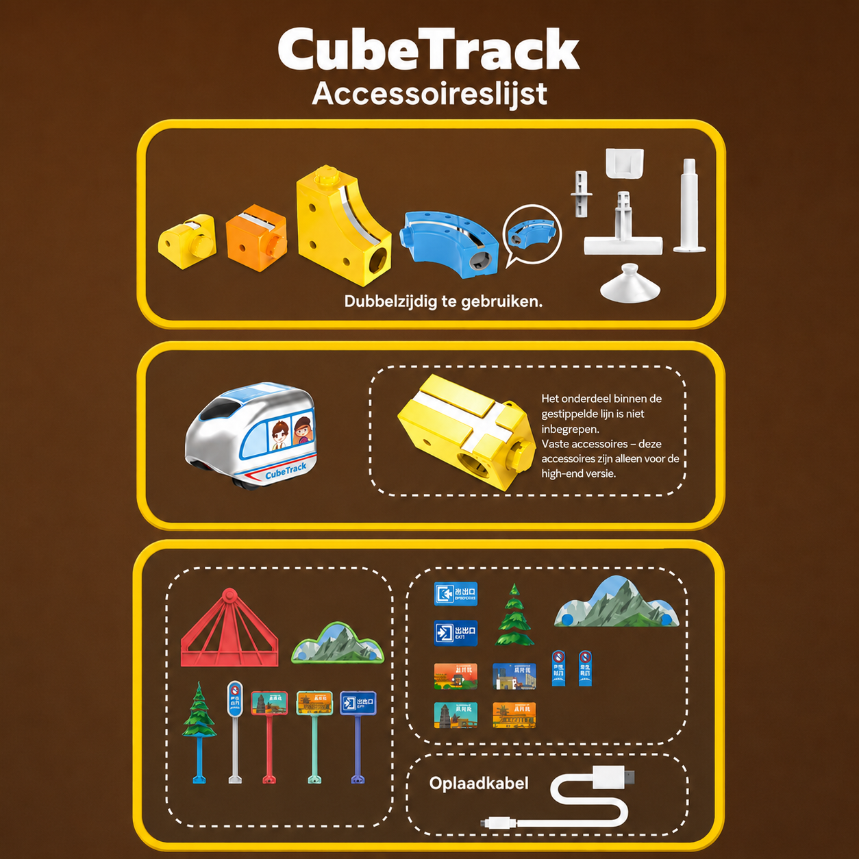 CubeTrack™ Magnetische Treinbaan
