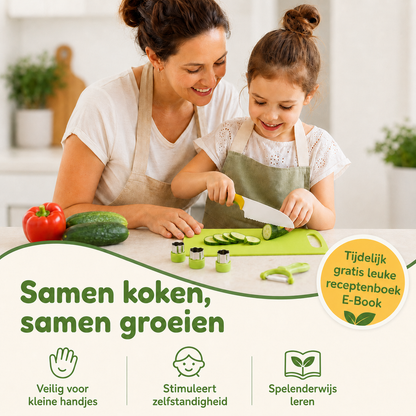 JuniorMaster™ Kinder Keukenset – Veilig Snijden & Leren koken