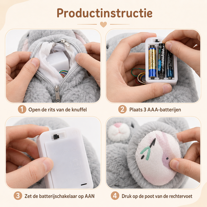 SlaapMaatje™ – Ademende Slaapknuffel met Licht en Rustgevende Geluiden
