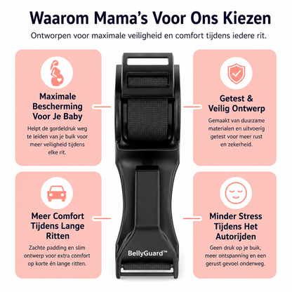 BellyGuard™ – Zwangerschap Gordelversteller voor Veilig & Comfortabel Autorijden