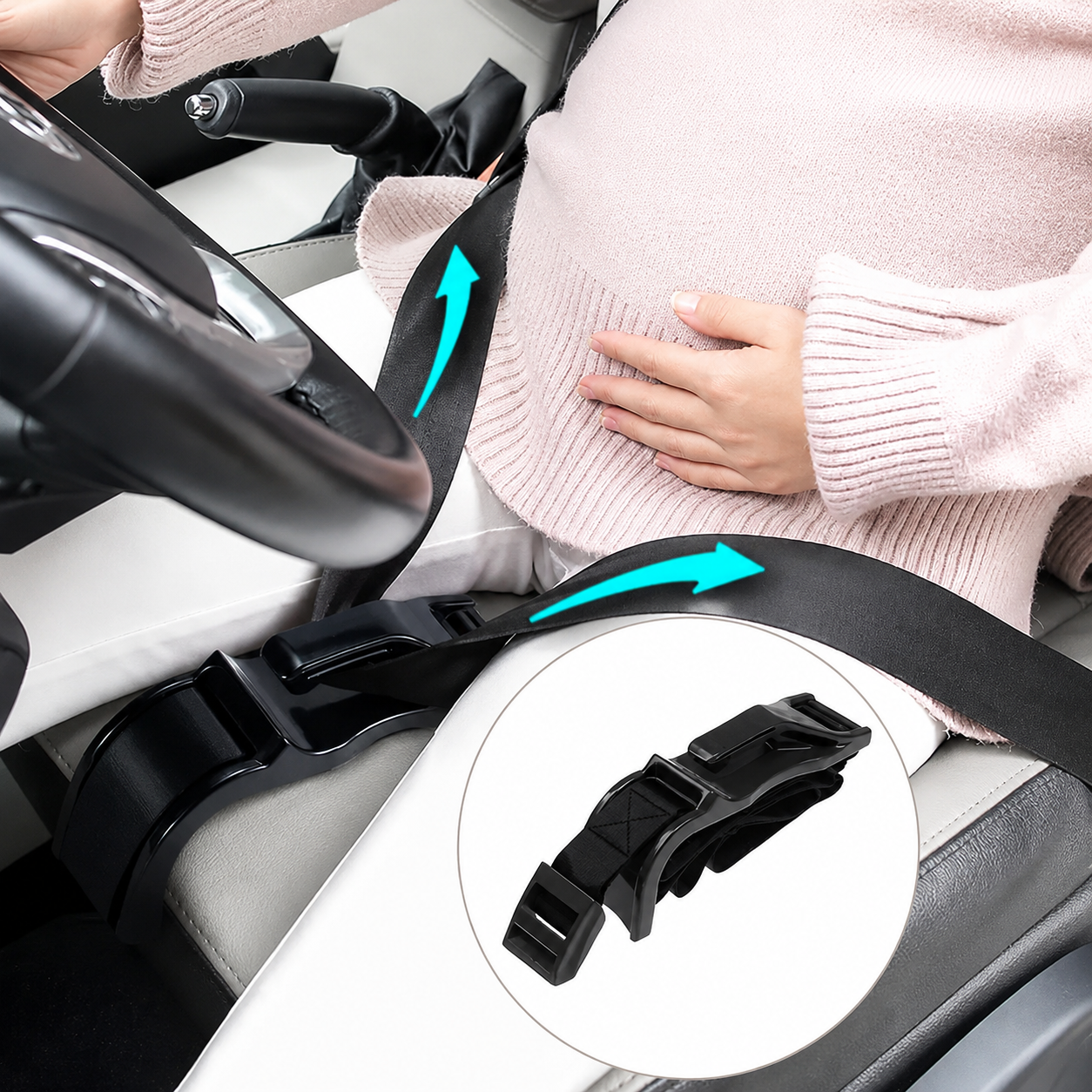 BellyGuard™ – Zwangerschap Gordelversteller voor Veilig & Comfortabel Autorijden