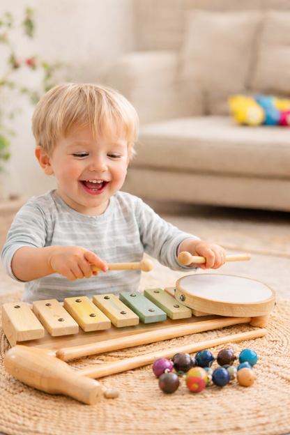 HappyHarmony™ – 8-Piece Montessori Music Set – Stimulates Creativity & Development
