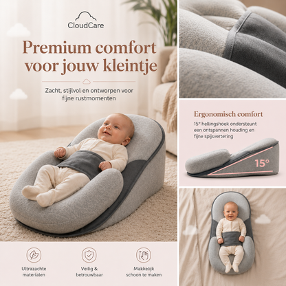 CloudCare™ Ergonomisch Babykussen met Helling