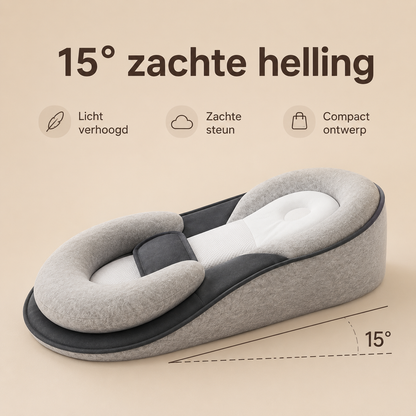 CloudCare™ Ergonomic Baby Pillow with Incline – Comfort & Support for Your Baby