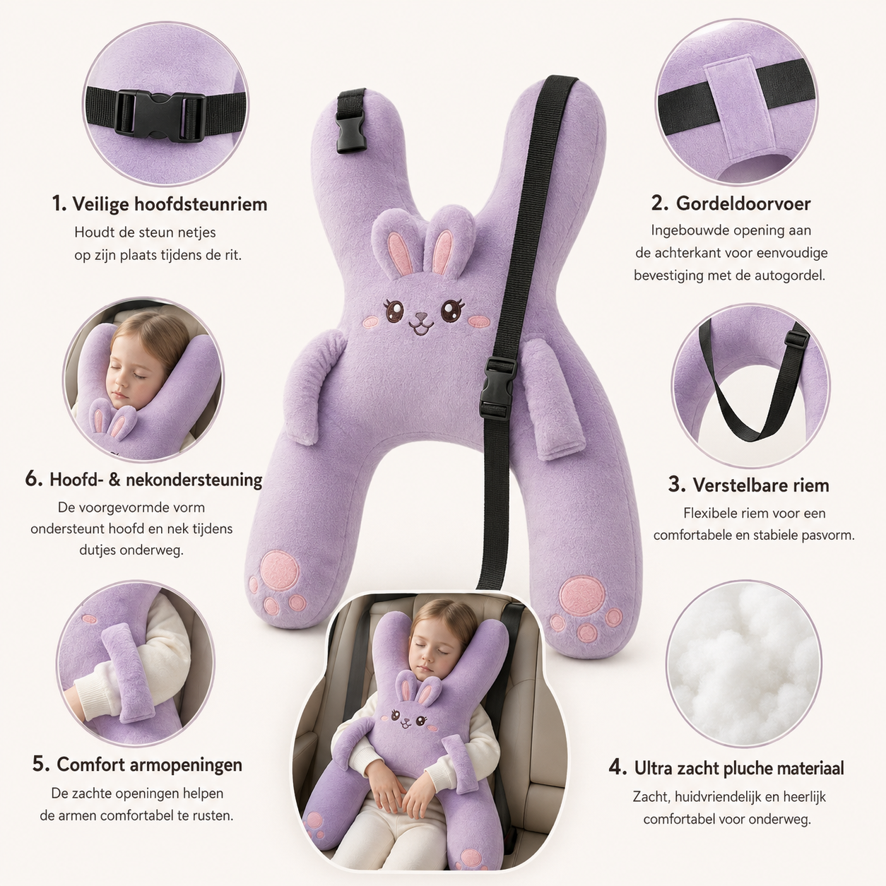 DreamRide™ Comfort Autokussen voor Kinderen