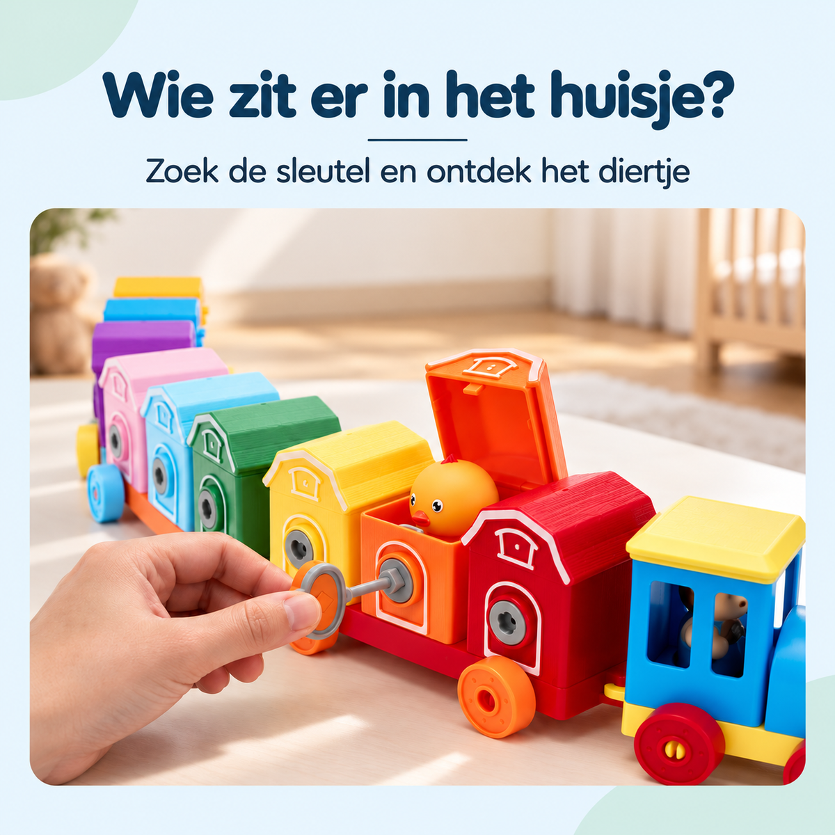 BoerderijTrein | Montessori Trein Met Dieren En Blokken