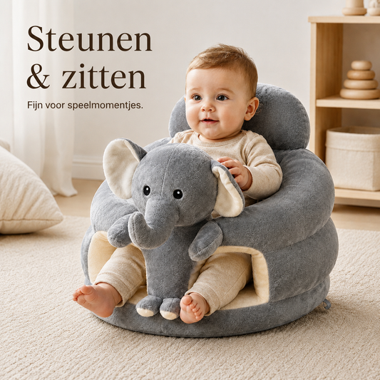 KnuffelZit™ Baby Zitkussen | Zachte Ondersteuning