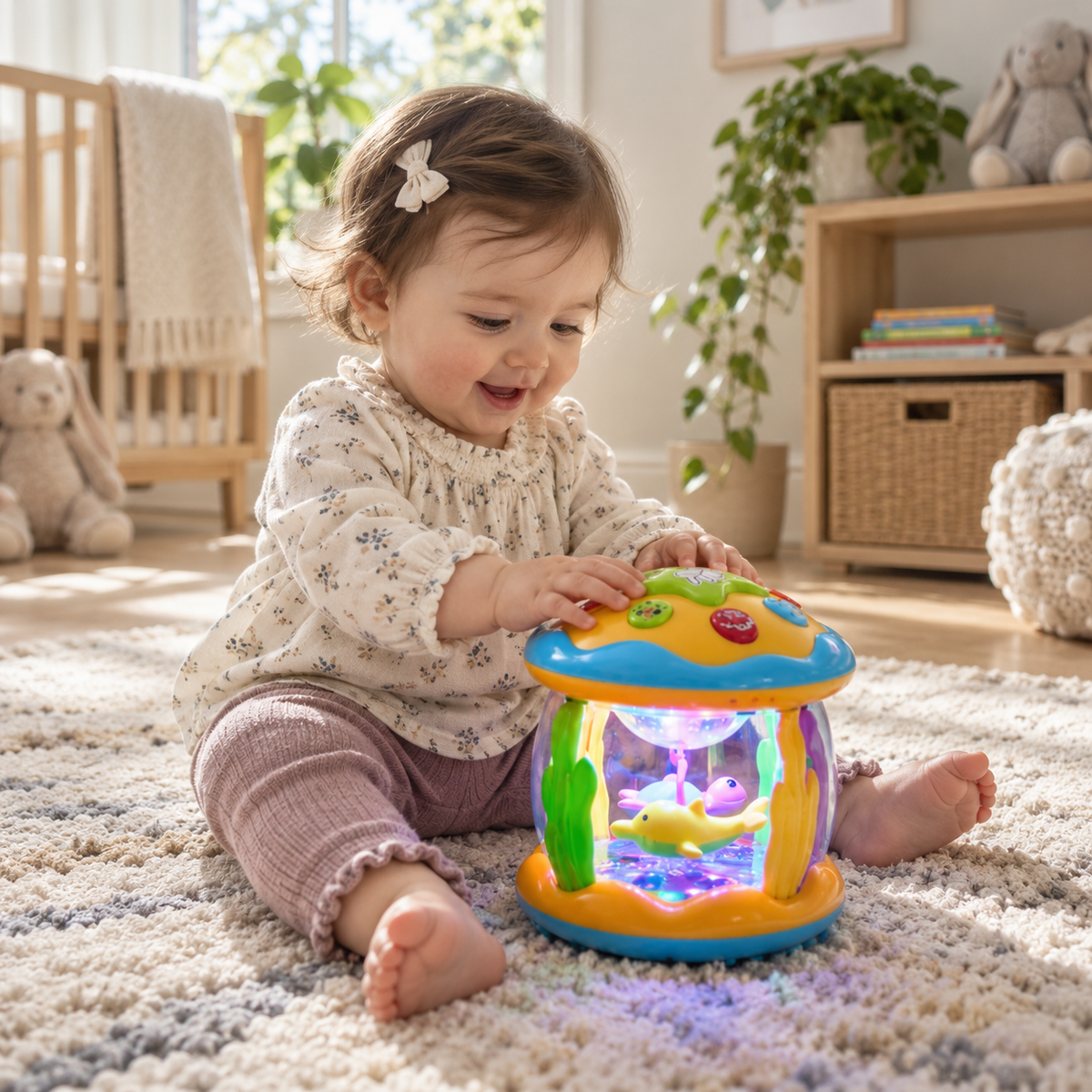 LichtCarrousel | Draaiend Licht- & Muziekspeeltje voor Baby's