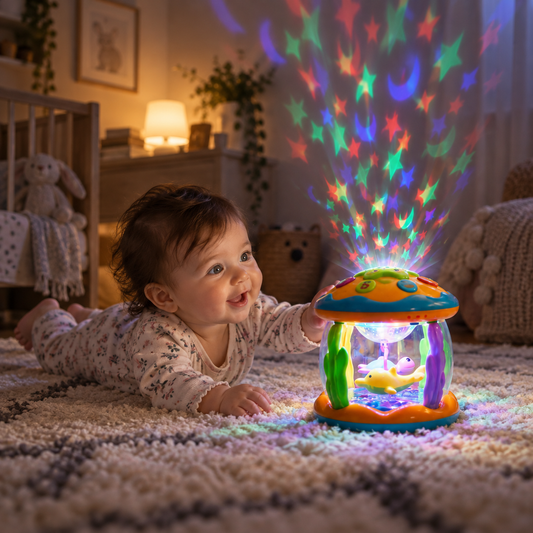 LichtCarrousel | Draaiend Licht- & Muziekspeeltje voor Baby's