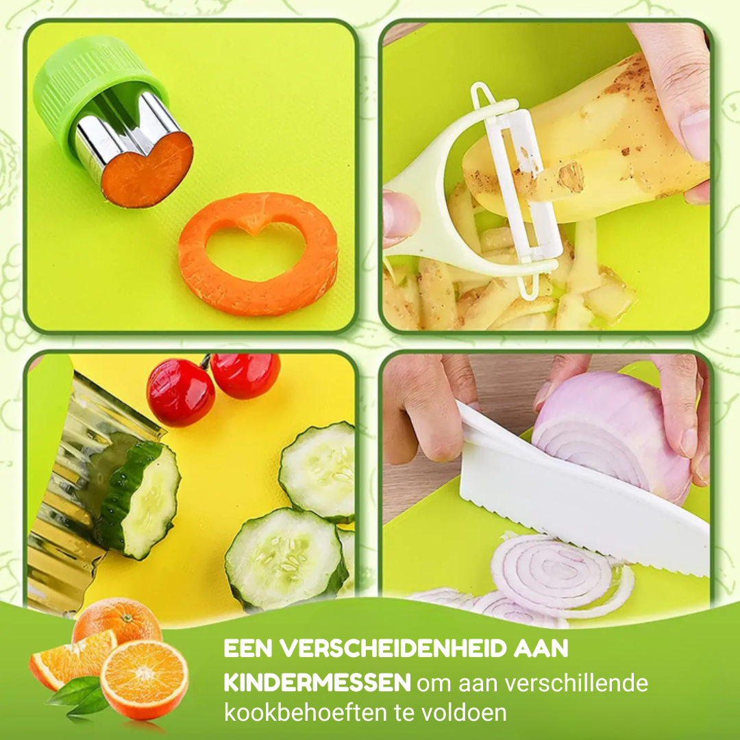JuniorMaster™ Kinder Keukenset – Veilig Snijden & Leren koken
