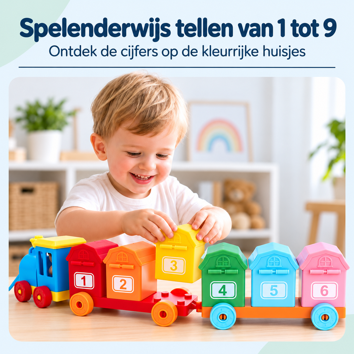 BoerderijTrein | Montessori Trein Met Dieren En Blokken
