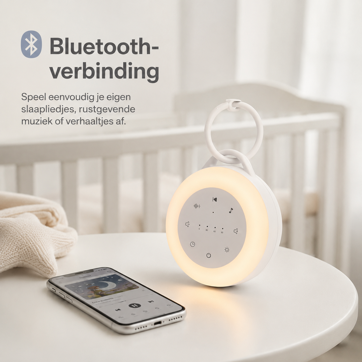 DroomRuis™ – Draagbare slaapgeluiden machine & nachtlampje