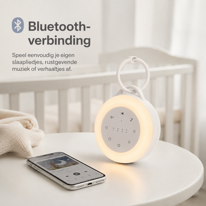 DroomRuis™ – Draagbare slaapgeluiden machine & nachtlampje