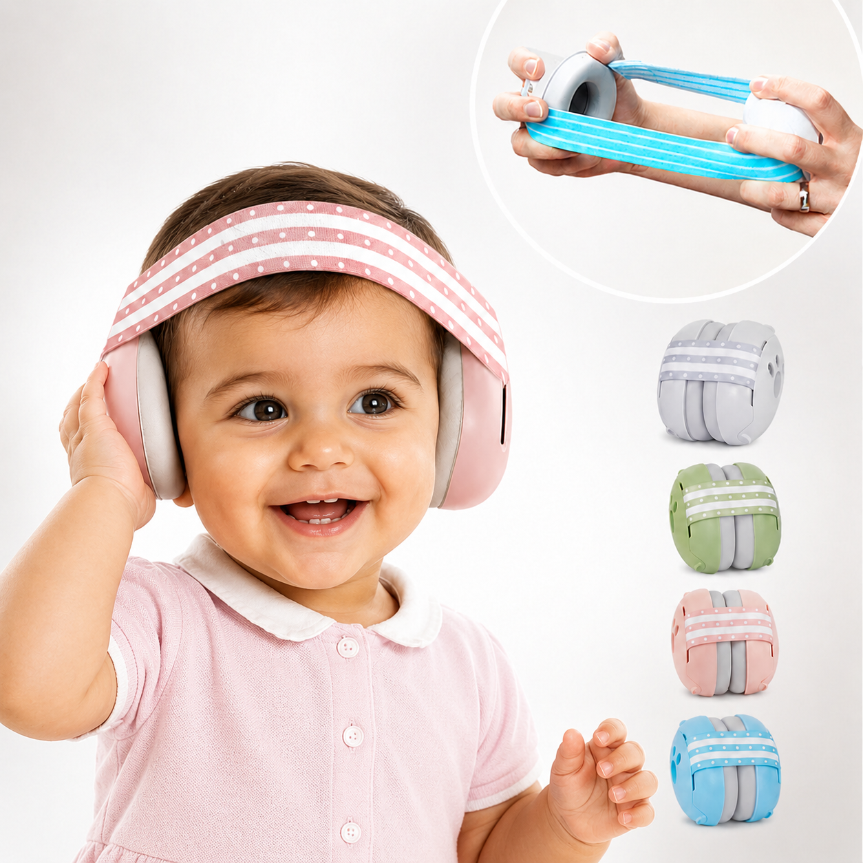 TinySound™ Baby Gehoorbescherming – Zachte oorkappen voor rustige momenten