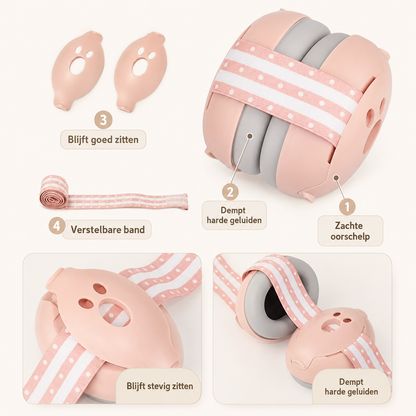 TinySound™ Baby Gehoorbescherming – Zachte oorkappen voor rustige momenten