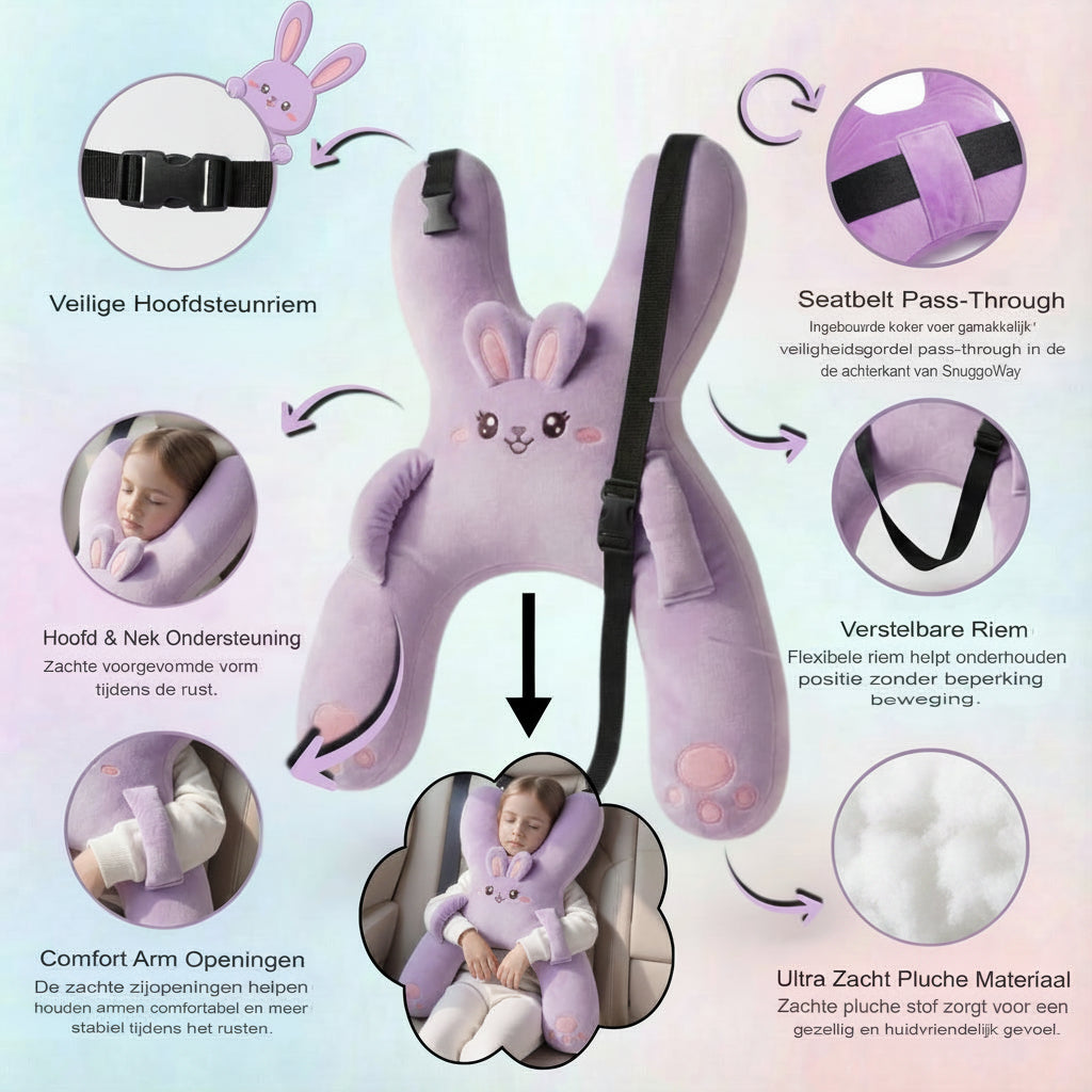 DreamRide™ Coussin de Confort pour Siège Auto Enfant