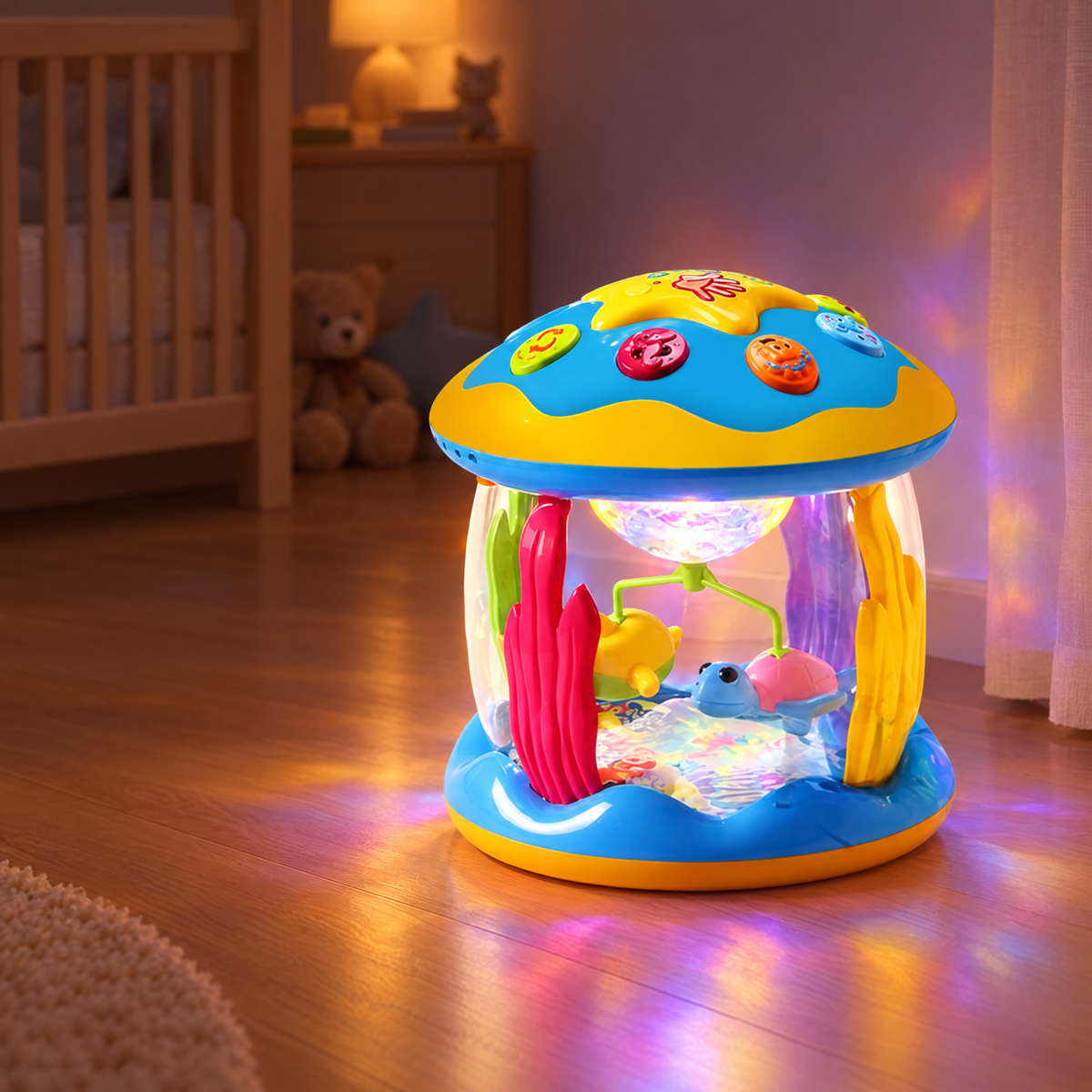 LichtCarrousel | Draaiend Licht- & Muziekspeeltje voor Baby's