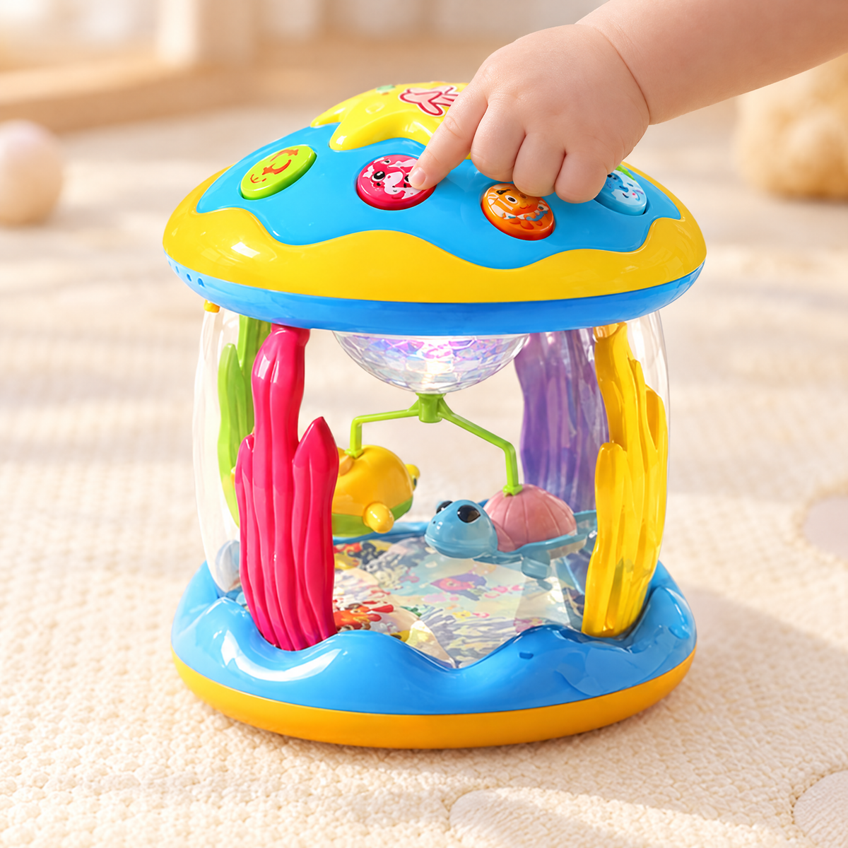 LichtCarrousel | Draaiend Licht- & Muziekspeeltje voor Baby's