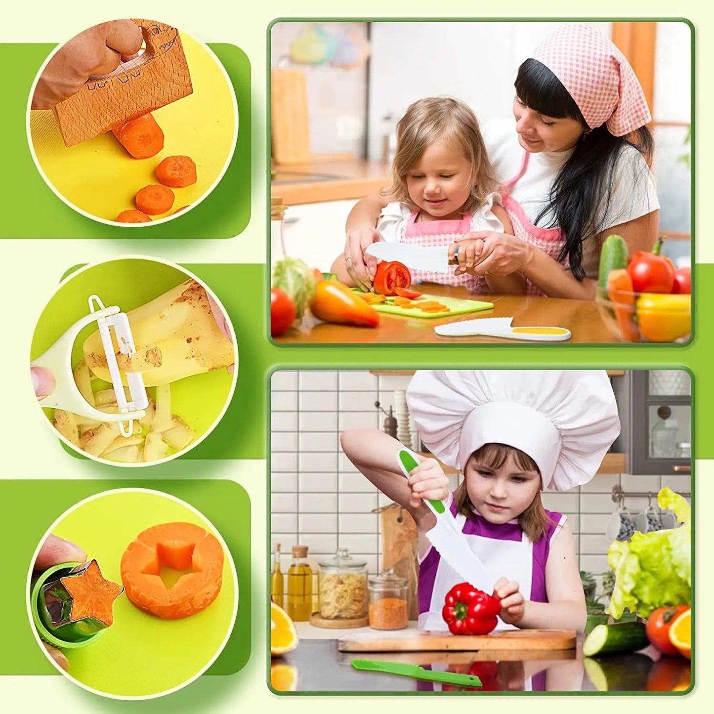 JuniorMaster™ Kinder Keukenset – Veilig Snijden & Leren koken