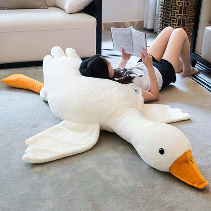 LunaNest™ – Soft Dream Goose Plush & Sleep Friend