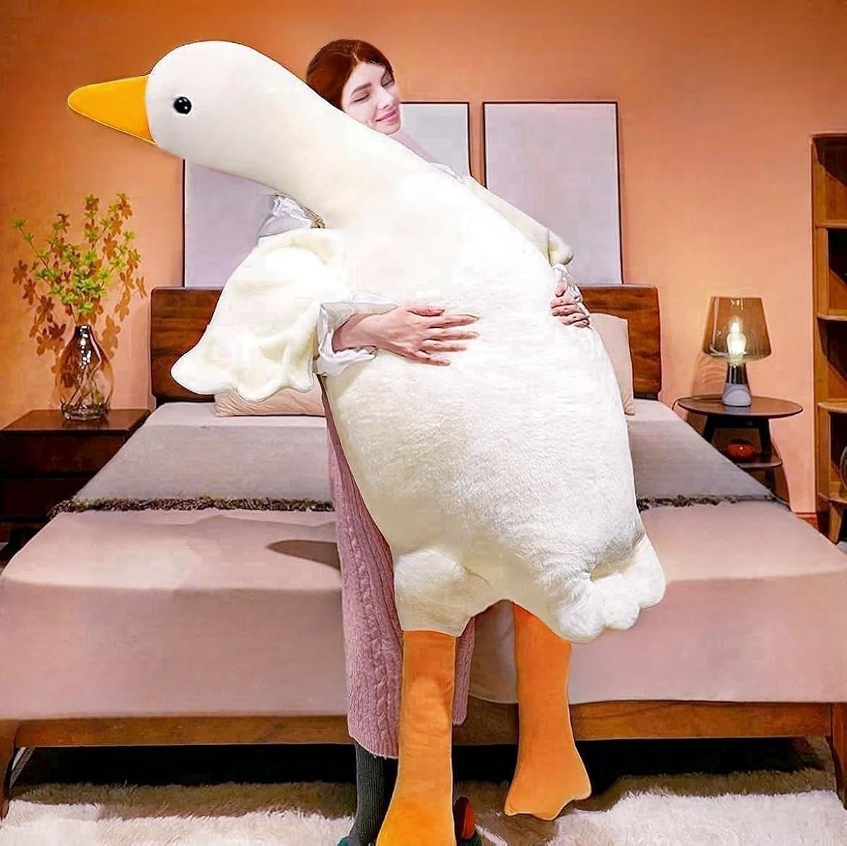 LunaNest™ – Soft Dream Goose Plush & Sleep Friend