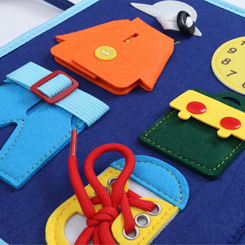 Kleine Ontdekker™ 7-in-1 Montessori Boek - Leren, voelen en ontdekken met plezier